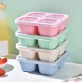 thumbnail image 4 of Hyasfey Bento Lunch Box with Lid 4 Compartments Food Container Multifunction Salad Fruits Vegetables Snack Candy Food Prep Storage Box Kitchen Supplies, 4 of 8