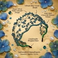 thumbnail image 4 of Miallo Boho Crystal Vine Collection Crystal Tiara Headband in Hand-Wired Branch Motif, Green, 1 ct, 4 of 7