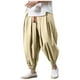 thumbnail image 2 of Pantalones largos para hombre, informales, para uso diario, para exteriores, playa, holgados, ligeros y transpirables, de poliéster., 2 of 3