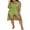 Green, variant on 3Pcs Summer Outfit Set for Women Loungewear Sleeveless Cardigan Tank Tops and High Waist Shorts