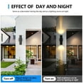 thumbnail image 5 of GEYANG Dusk to Dawn Outdoor Wall Lights , Integrated LED Cylinder Up Down 12W 2700K Modern Aluminum Light, Waterproof Exterior Light for Porch Patio Door, 5 of 6