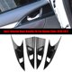 thumbnail image 2 of 4 Uds manija de puerta Interior de fibra de carbono cubierta de cuenco ajuste para Honda Civic 2016-2017, 2 of 11