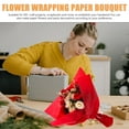 thumbnail image 2 of MERRYHAPY Red Paper for Wrapping Flower 120 Sheets Ideal for Flower Packaging and Office Use, 2 of 8