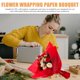 thumbnail image 4 of unbranded Material De Papel Floral Rojo Para Envoltura De Regalos Y Creativa, 4 of 5