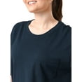 thumbnail image 5 of Time and Tru Womens Pima Cotton Boyfriend T-shirt, 5 of 6