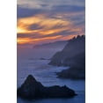 thumbnail image 2 of Kelley, David 11x14 White Modern Wood Framed Museum Art Print Titled - CA, Big Sur Coastal scene at sunset, 2 of 4