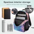 thumbnail image 5 of Aplkyhs Galaxy Axolotl School Backpack for Students 6-18 Ergonomic Padded Adjustable Straps Large Capacity Water Resistant Book Bags for Kids Elementary Middle High School Daily Use, 5 of 7