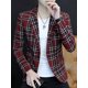 thumbnail image 5 of Blazer de corte entallado y fino para hombre, chaqueta de vestir de un solo pecho para negocios, traje de verano para hombre, estilo coreano original de alta calidad 2024, 5 of 5