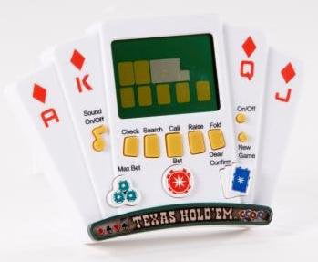 New Las Vegas Casino Corner Texas Hold'em Poker Electronic Handheld Video Game 