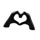 thumbnail image 4 of Escultura de mano de corazón, figura de gesto, regalo de cumpleaños, novedad, adorno de escritorio, estatua de de amor para Festival, dormitorio Negro, 4 of 8