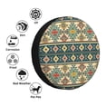 thumbnail image 4 of Rateoe Traditional Tribal Aztec1 Pattern Tire Cover Wheel Protectors Weatherproof Wheel Covers Universal Fit for Trailer Rv SUV Truck Camper Travel Trailers Accessories-15 inch, 4 of 6
