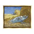 thumbnail image 4 of Stupell Industries The Siesta Vincent van Gogh Classic Painting Painting Metallic Gold Floating Framed Canvas Print Wall Art, Design by one1000paintings, 4 of 5