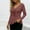 Brown, variant on Women's Tunic Tops for Leggings Long Sleeve Tie Front Drawstring Casual Spring Blouses Pleated Ruffle Shirts
