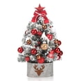 thumbnail image 3 of Árbol de Navidad flocado traje rosa escritorio árbol de Navidad decoración regalo árbol de Navidad decoración bricolaje árbol de Navidad mini, 3 of 6