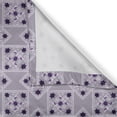 thumbnail image 4 of Ambesonne Vintage Valance Pack of 2, Ornate Sqaures Swirls, 54"X12", Lilac Purple Dark Purple, 4 of 5