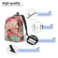 thumbnail image 4 of Lsque Vintage Typewriter Floral Pattern Canvas Daypack, Durable Backpack, High-quality Versatile Backpack,Vintage Compact Backpack-Small, 4 of 6