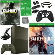 Xbox One S 1TB Battlefield 1 Green Bundle With Infinite Warfare & 8 in 1 Kit