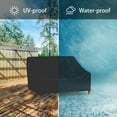 thumbnail image 3 of iCOVER Patio Sofa Cover, Waterproof 2-Seater Deep Lounge Loveseat Cover, Lightweight Easy On/Off, Buckles Drawstring Design, 3 of 8