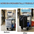 thumbnail image 6 of High Capacity Replacement Janitorial Cart Bag, Waterproof, Thickened Housekeeping Cart Cleaning Bag, 16 x 11 x 27 Inches, 6 of 7