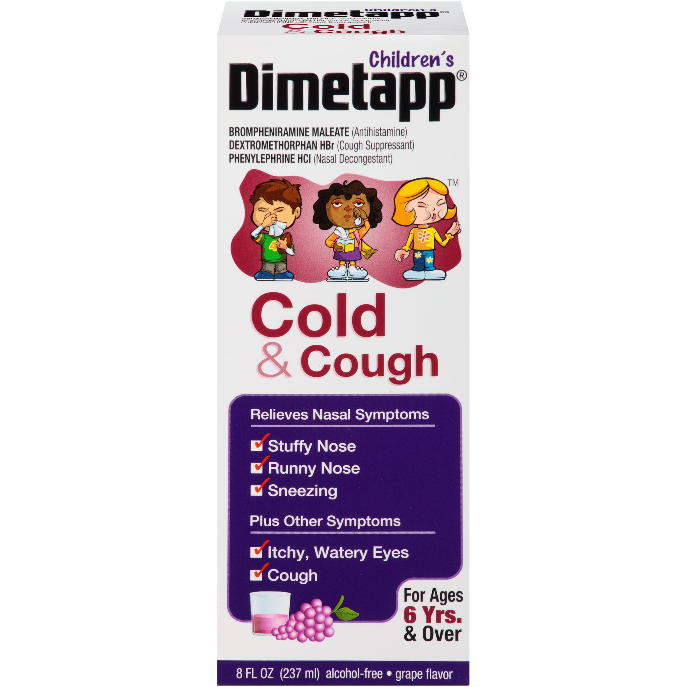 Dimetapp Children's Cold & Cough LiquidGrape8 oz.