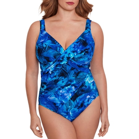 Plus Size Souse Marine Revele Underwire One-Piece Swimsuit