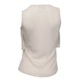 thumbnail image 3 of eVogues Plus Size Tiered Knit Top Ivory, 3 of 4