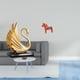 thumbnail image 2 of Figura decorativa de cisne y caballo, colección de estatuas, arte moderno, escultura animal para sala de estar, estantería, entrada, armario, decoraci, 2 of 8