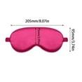 thumbnail image 2 of HYLLai Double-Sided Pure Mulberry Silk Eye Mask Soft Breathable Sleep Blindfold with Elastic Headband for Men and Women (White), 2 of 7