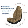 thumbnail image 5 of Sikiie Leopard Print Brown Car Seat Covers 2PCs Front Car Seat Covers Universal fit for Most Cars SUVs and Trucks-2 PCS, 5 of 9