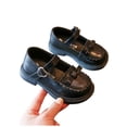 thumbnail image 6 of Viluyesy Girls Mary Jane Flats - Toddler Baby Soft Sole Leather Dress Shoes With Bow Princess Party Wedding Spring Summer Black Size 12.5, 6 of 10