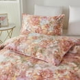 thumbnail image 4 of Flor Pintura Juego de cama tamaño Queen Rojo 3Pcs Funda Nórdica Set Shabby Flor, 4 of 9
