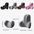 thumbnail image 3 of relayinert Drive Or Work In Comfort With Durable Fiber Fabric Headrest Lumbar Support Set Car Headrest Lumbar Support Neck Coffee, 3 of 6