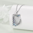 thumbnail image 3 of XATENJE Harp Necklace 925 Sterling Silver Music Pendant Necklace Celtic Music Jewelry for Women Music Lovers, 3 of 7