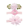 thumbnail image 2 of FRSASU 3Pcs Kids Elastic Floral Headband Pearl Hair Girls Baby Bowknot Hairband Set, 2 of 2