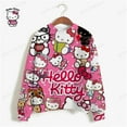 thumbnail image 4 of Hello Kitty Sweat à Capuche Femme Rose Kawaii Imprimé Dessin Animé Harajuku Ample Mode Coréenne Vêtements Féminins, 4 of 7