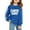 1-Blue121, variant on Letter Graphic Sweatshirt for Big Girl Soft Glitter Full Sleeve Basic Pullover Top Funky Game Day Sweatshirts