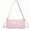 pink, variant on Trendy Woven Underarm Crossbody Bag for Women, Stylish Small Shoulder Bag - PU Fabric Daily Casual Matching Bag, Street Fashion Removable Strap Handheld Mini Purse