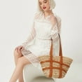 thumbnail image 5 of Municipal Fashion Large Rattan Basket Bag Designer Wicker Women Shoulder Bags Luxury Straw Handbag Summer Beach Big Shopper Purse Bali Sac, 5 of 5