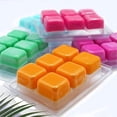 thumbnail image 4 of Wax Melt Containers Bulk 50 Pack Wax Melt Clamshell Packaging Clear Plastic Wax Melt Molds for Candle Making (Square Shape), 4 of 5
