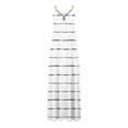 thumbnail image 4 of White Womens Vneck Spandex Lounge Dresses for Ladies Sleeveless Spaghetti Strap Loose Fit Striped Maxi Long Fall Summer 2025 Clothing Fashion L, 4 of 4