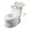 Gray, variant on Babyomi Toddler Potty Training Toilet, 2-in-1 Portable Toilet with Detachable Training Seat, Realistic Flushing Sound, Wipes Storage and Toilet Paper Holder for Boys and Girls Ages 1-3, White