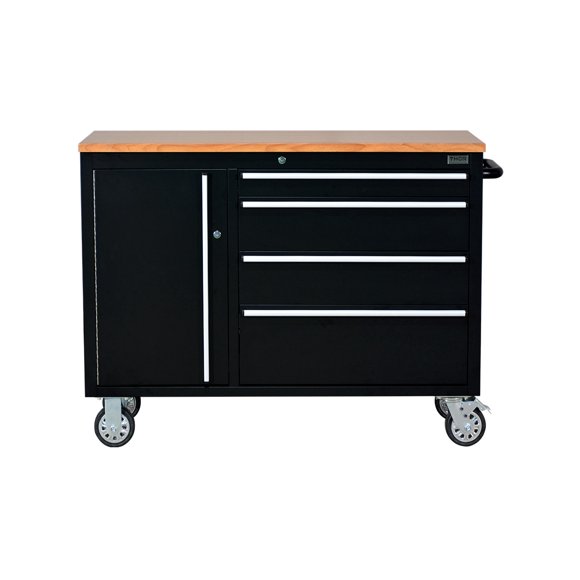 GABINETE DE HERRAMIENTAS DE 48 CON 4 CAJONES COLOR NEGRO THOR KITCHEN HTC4804PC