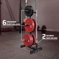 thumbnail image 4 of -Pegs Olympic Weight Plate &; Barbells - Weight Plate Tree Holder &; Vertical Barbell Rack, 4 of 7