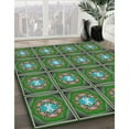 thumbnail image 2 of Ahgly Company Indoor Rectangle Patterned Green Novelty Area Rugs, 5' x 8', 2 of 6