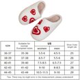 thumbnail image 2 of Zapatillas de corazón de lujosas zapatillas caseras difusas no deslizizas zapatillas térmicas planas cómodas zapatillas peludas y transpirables para dormitorio interior, 2 of 8
