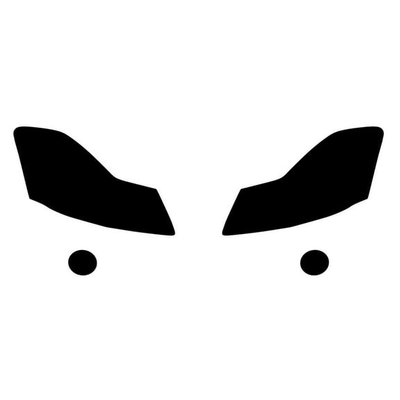 Rvinyl Headlight Tint Covers Compatible with Infiniti M35 2006-2010 - Blackout Smoke