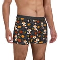 thumbnail image 5 of Men's Boxer Briefs, Autumn Fox Soft Comfy Mens Underwear Boxer Briefs Breathable With Widen Waist, 5 of 7