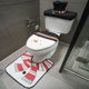 thumbnail image 5 of Juego de 3 fundas para asiento de inodoro, decoración navideña reutilizable para interiores (muñeco de nieve), 5 of 7