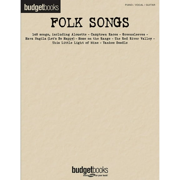 BudgetBooks Folk Songs: Budget Books, (Paperback)