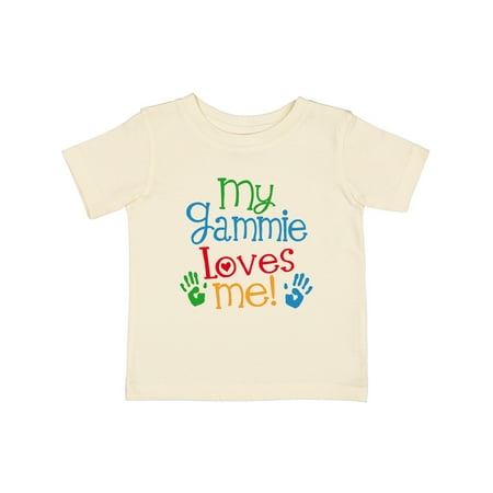 

Inktastic Gammie Loves Me Grandkids Gift Baby Boy or Baby Girl T-Shirt
